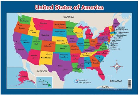 United States Map with 50 States